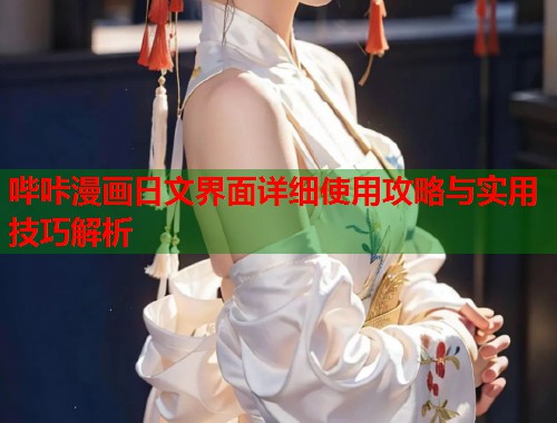 哔咔漫画日文界面详细使用攻略与实用技巧解析